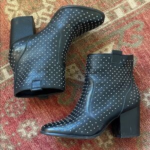 Rebecca Minkoff, Studded Black Ankle Boot, size 7